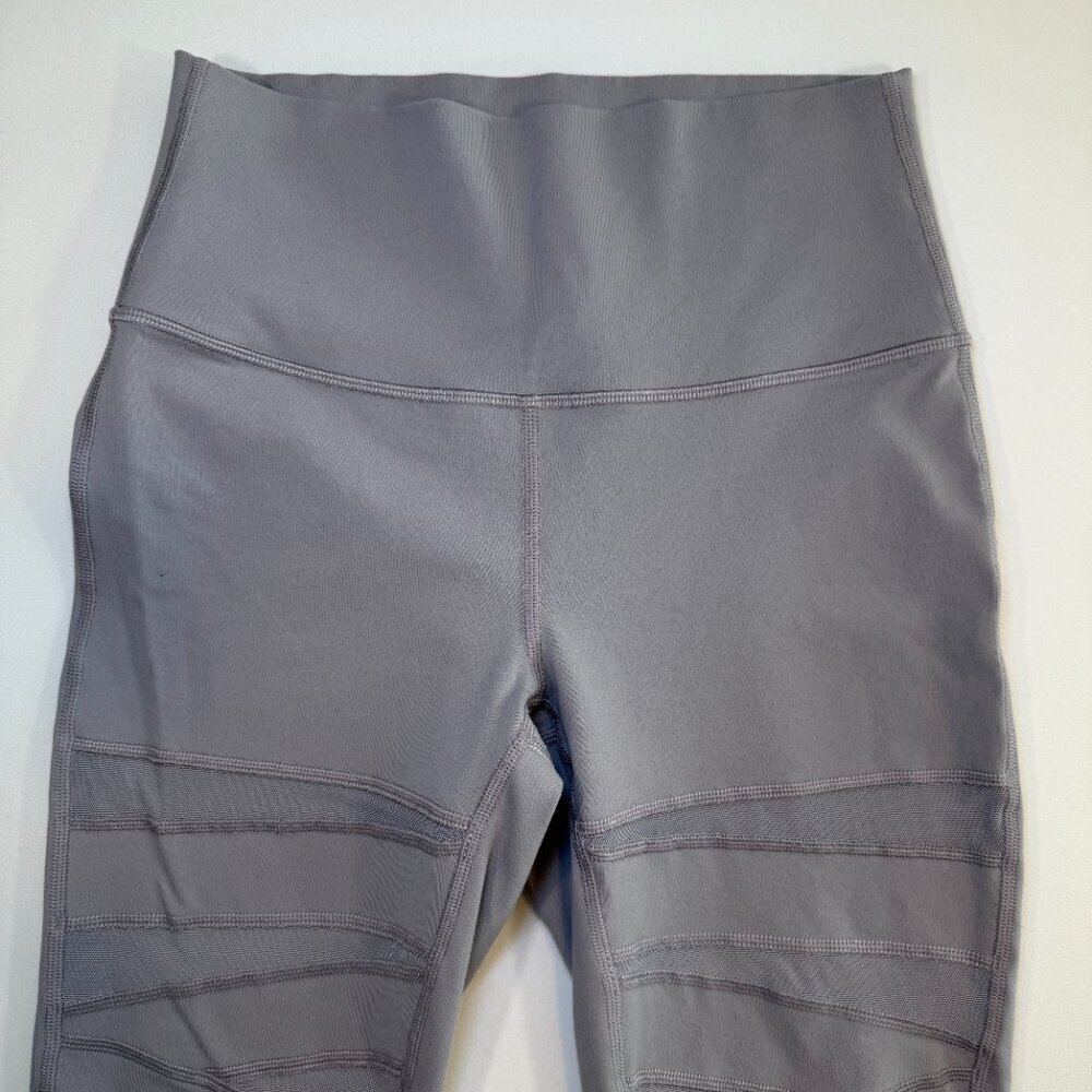 LULULEMON Wunder Under High Rise Tech Mesh Pant Gray 6 and FREE TOTE! - Picture 6 of 16
